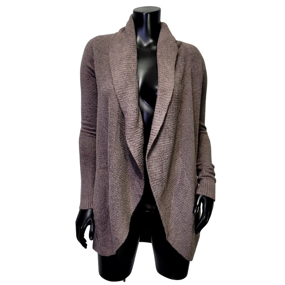 Barefoot Dreams CozyChic Lite Island‎ Cardigan Ash Brown XS/S B452 New
